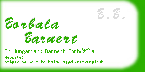 borbala barnert business card